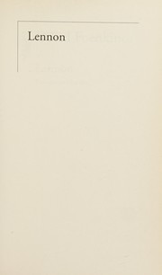 Cover of Lennon: The New York Years